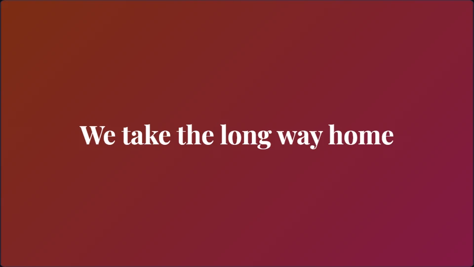 Real Minimal Lyric template with centered serif lyrics on a warm gradient